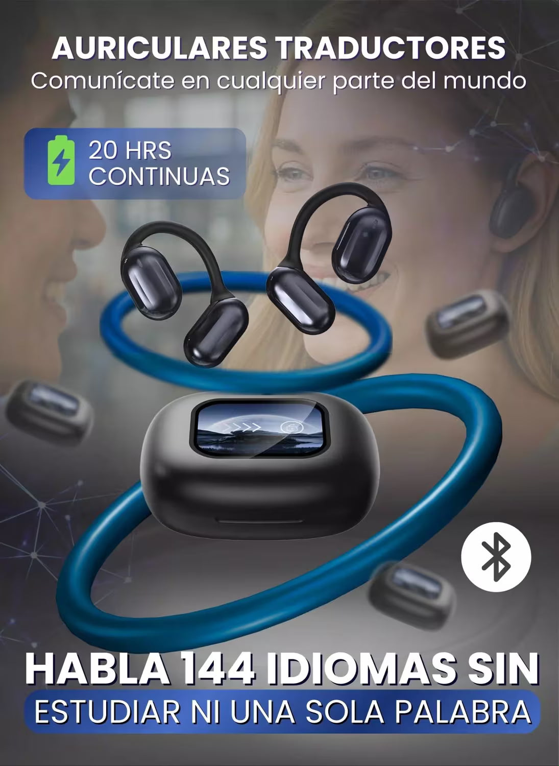 AURICULARES TRADUCTORES - HABLA 144 IDIOMAS SIN ESTUDIAR NI UNA SOLA PALABRA