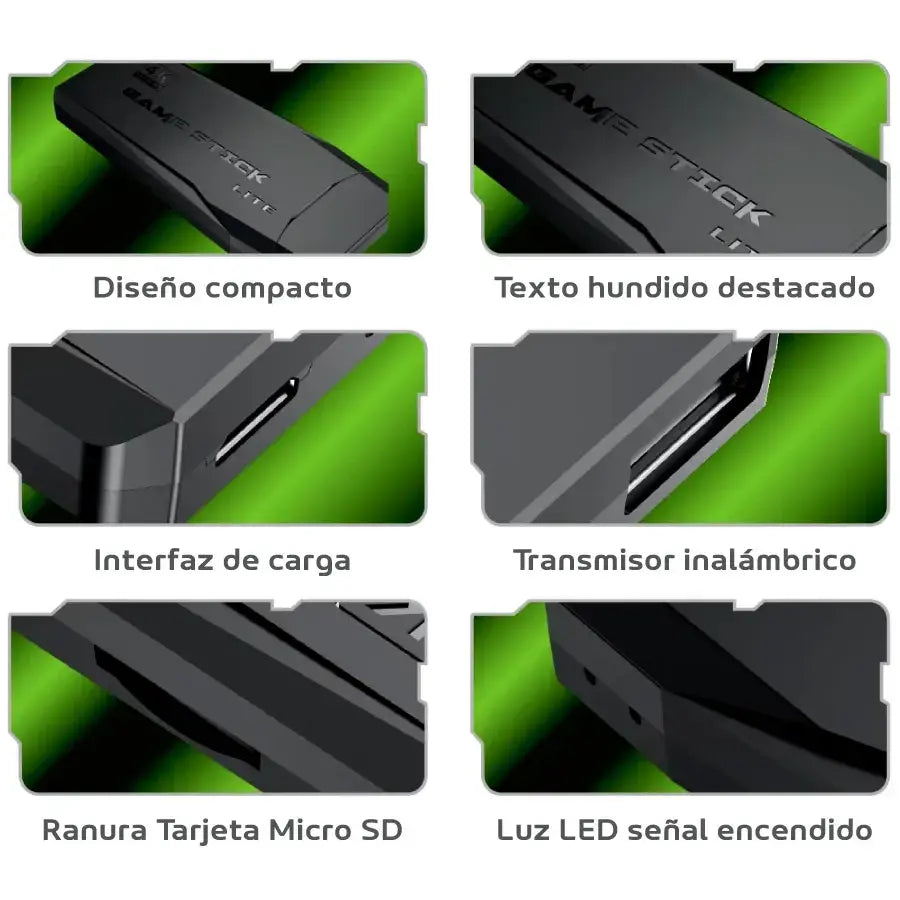 Consola de Videojuegos Retro 64GB +10.000 Juegos + 2 Controles Inalámbricos